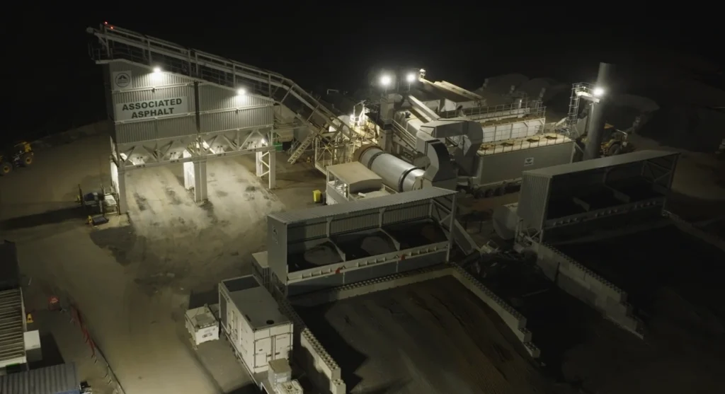 Mobile asphalt plant