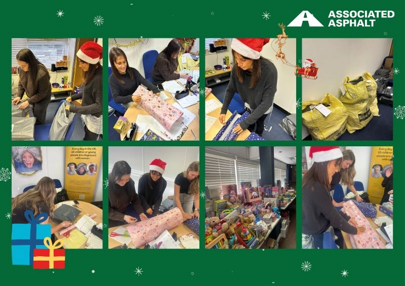 Associated Asphalt Christmas Charity Gift Wrapping for Children