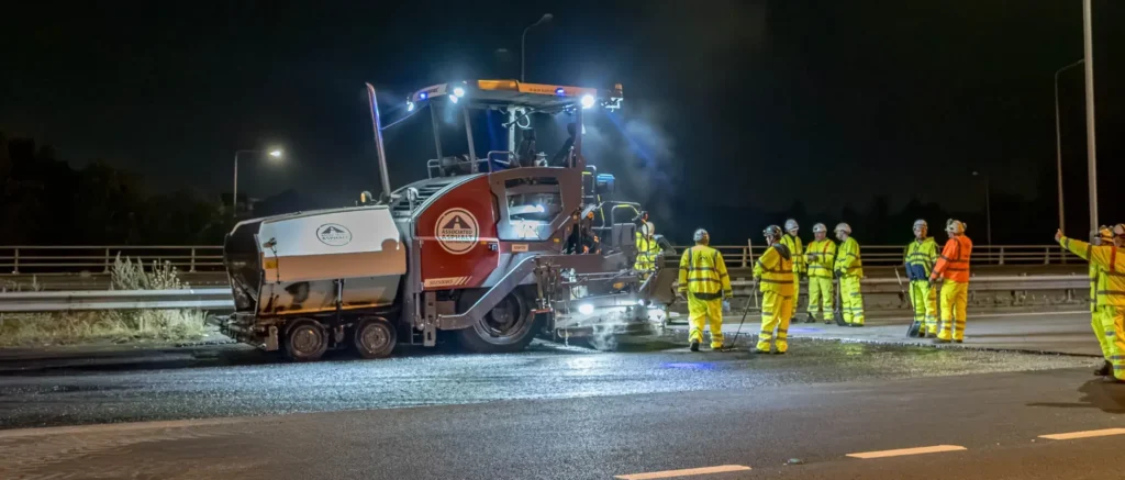 highway asphalt resurfacing